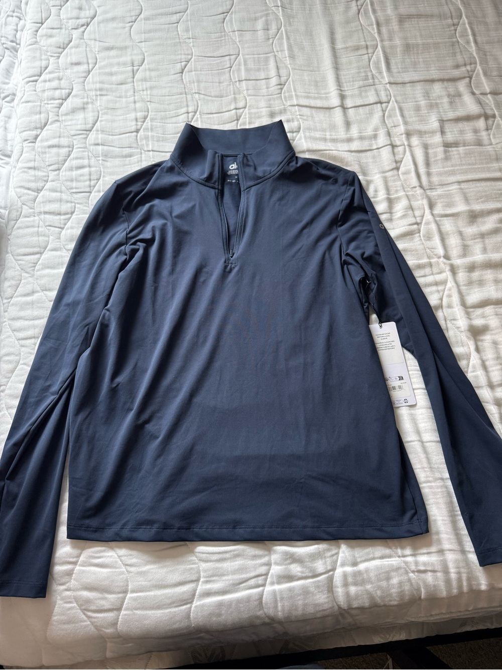 Alo Men's Quarter-Zip Performance Shirt - Navy